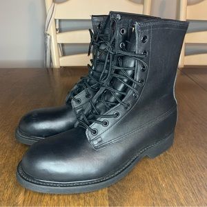 Wolverine World Wide INC Combat Boots VTG 98 Mens 6.5R Military Black Steel Toe